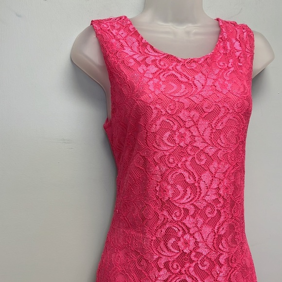 NWT Pacsun Kirra Fuchsia Lace Mini Dress Size XLG - Picture 2 of 6